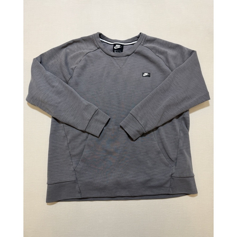 Nike NSW Optic Crew Sweatshirt Sweater Men's Large Gray Kangaroo  928465-021